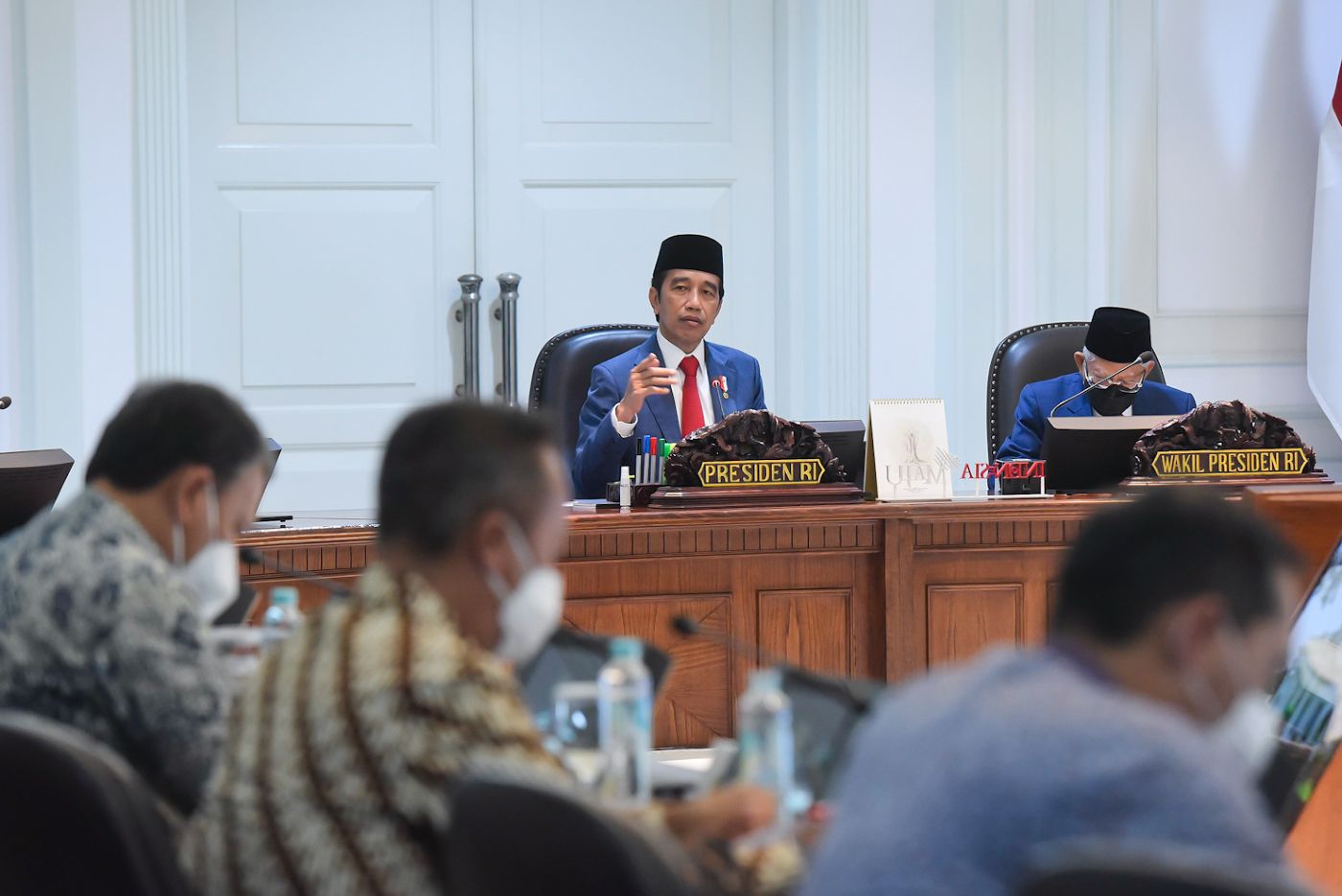 Presiden Jokowi Minta K/L Fokus Selesaikan Belanja APBN 2021.