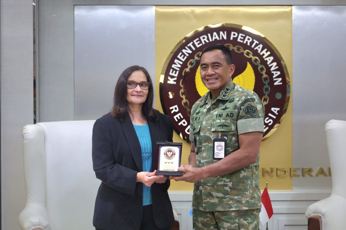Sekjen Kemhan Terima Courtesy Call Delegasi UNOPS, Membahas Penjajakan Kerja Sama