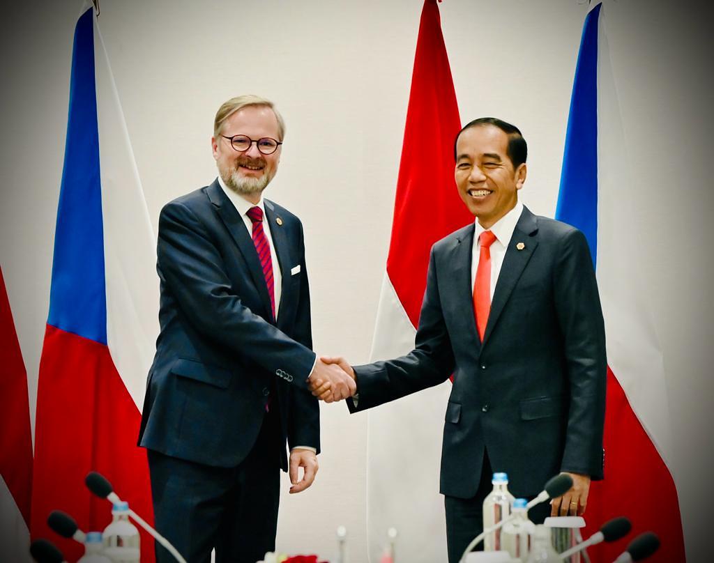 Bilateral Dengan PM Ceko, Presiden Jokowi Dorong Kerja Sama Ekonomi, Pertahanan, dan Indo-Pasifik 