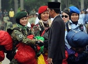 Presiden: Korps Wanita TNI/Polri Hebat, Pemberani, dan Tak Gentar Hadapi Tantangan