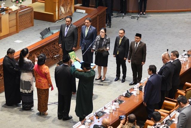 Ketua DPR Pimpin Pelantikan Tiga Anggota PAW