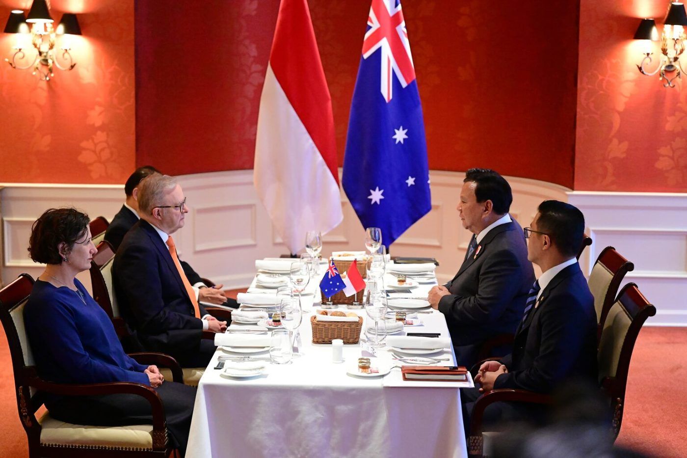 Presiden Prabowo Santap Pagi Bersama PM Albanese di Peru.