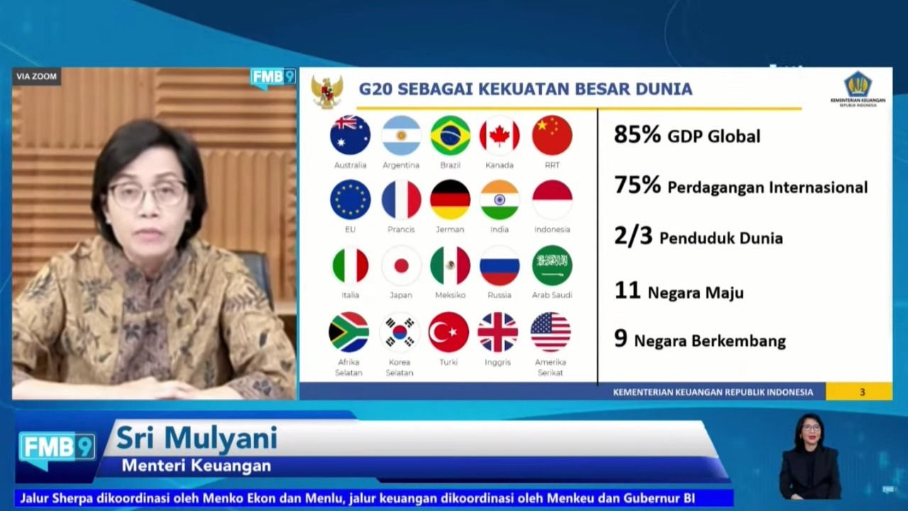Menkeu Beberkan Agenda Utama Jalur Keuangan Pada Presidensi G20 Indonesia.