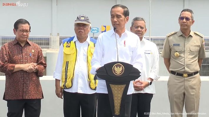 Resmikan Stasiun Pompa Ancol Sentiong, Presiden Harap Banjir Jakarta Berkurang 62 Persen 