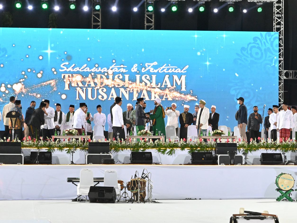 Hadiri Festival Tradisi Islam Nusantara, Presiden: Gunakan Seni Budaya Sebagai Bagian Dari Dakwah  
