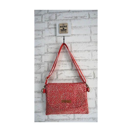 Tas Mini Sling Leopard Merah