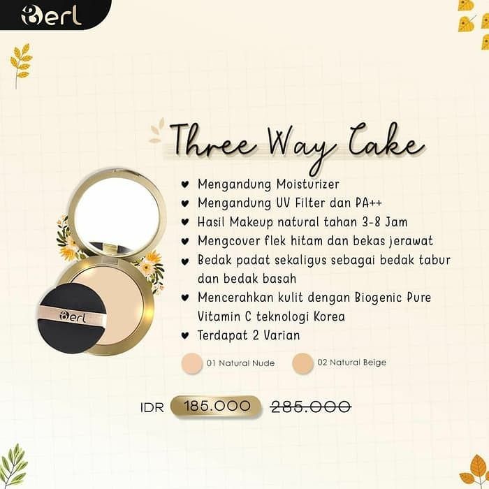 KEUNGGULAN B ERL THREE WAY CAKE