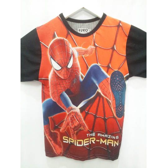 Kaos Baju Anak Cowok Laki Spiderman 6 Th