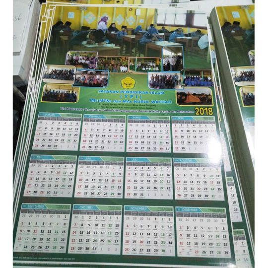 Cetak kalender murah di Palembang, Tebing Tinggi, Talang Ubi, Rupit, Pagar Alam, Lubuk Linggau, Prabumulih