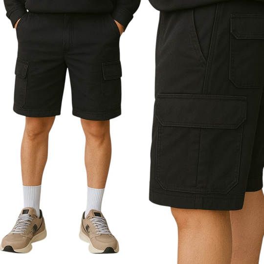 Moskill Cargo Pendek V1 Hitam