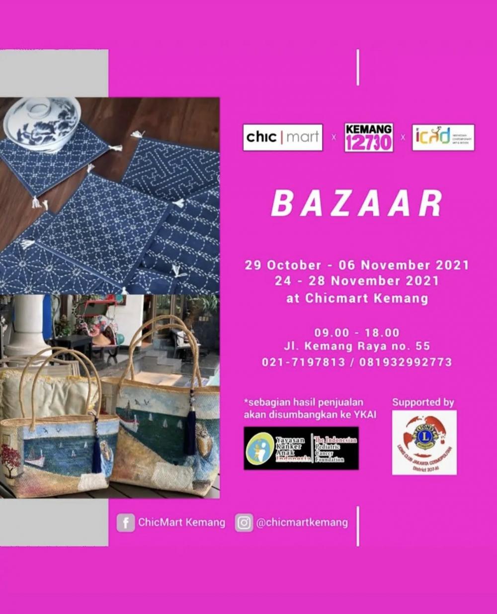 29 Okt - 06 Nov 2021 - Fund Raising Cosmopolitan @Bazaar Chickmart Kemang