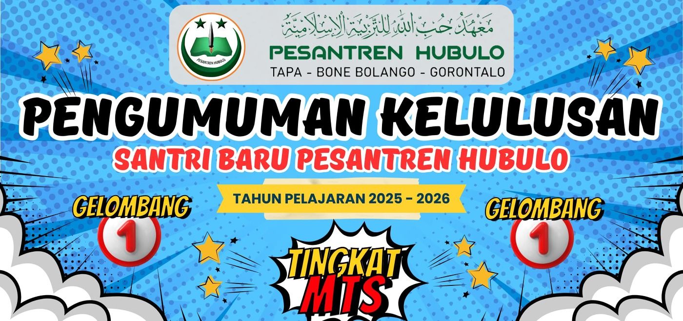 KELULUSAN CALON SANTRI GELOMBANG 1 MTS