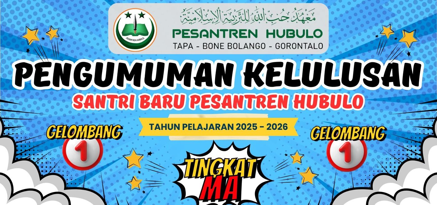 KELULUSAN CALON SANTRI GELOMBANG 1 MA