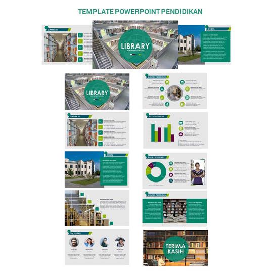 Kode PEH001 - Template Powerpoint Library