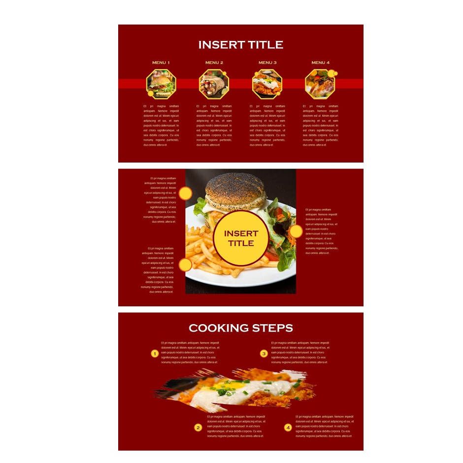 Kode GHD002 - Template Powerpoint Fast Food
