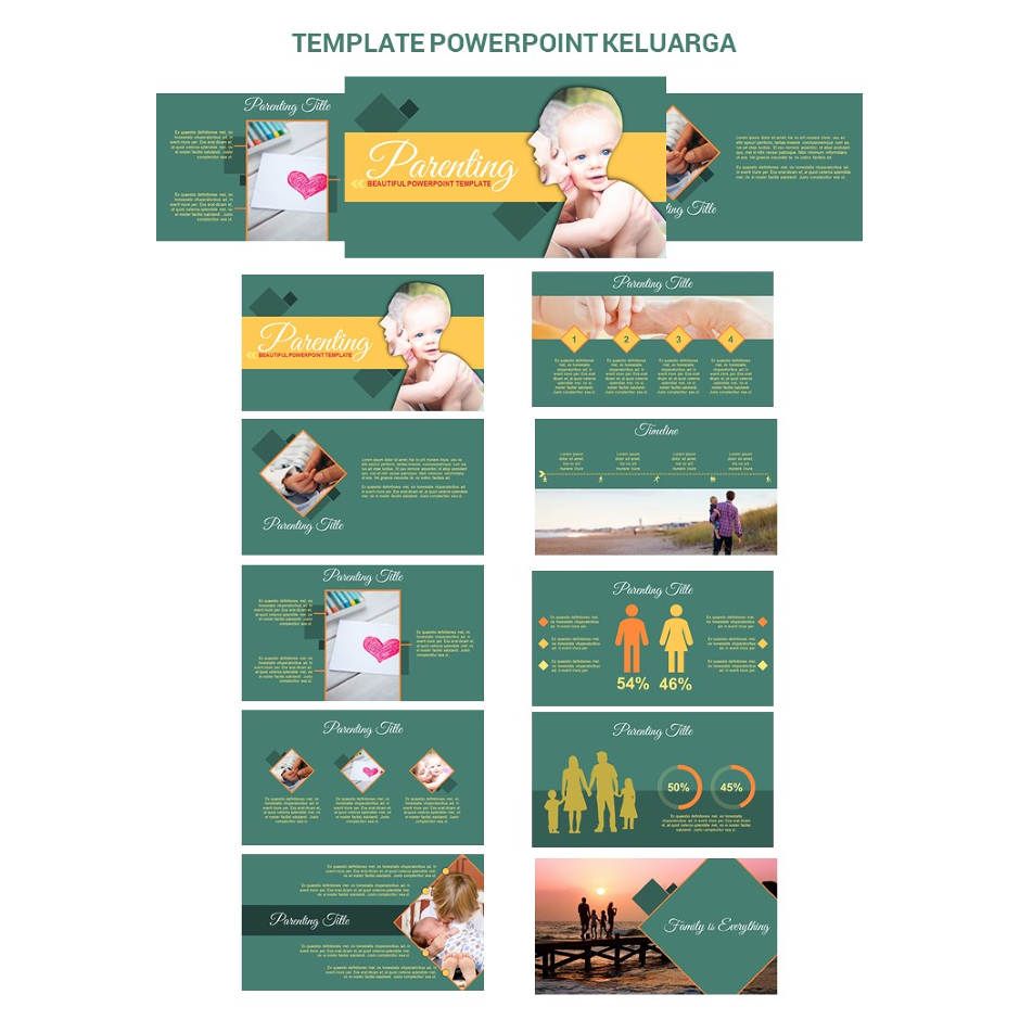 Kode KED001 - Template Powerpoint Parenting