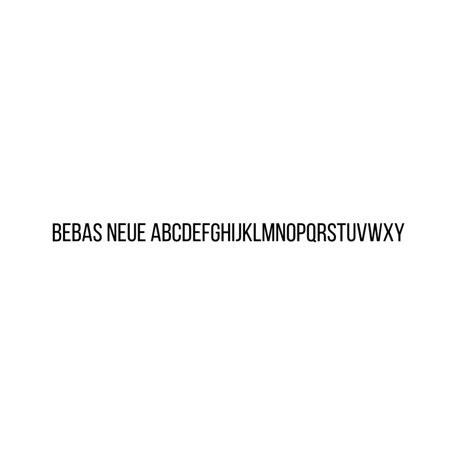 Bebas Neue - Flat it