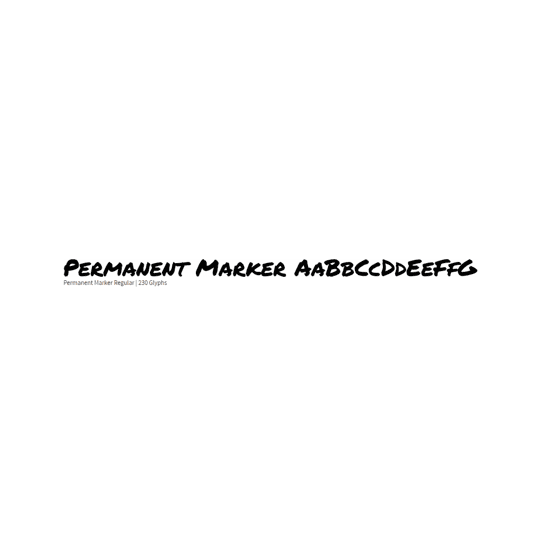 Permanent Marker - Font Diner