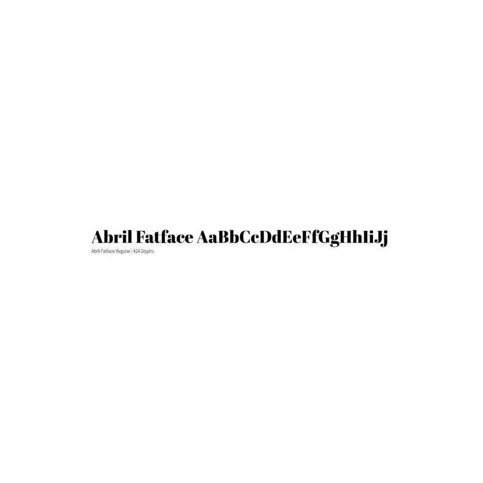 Abril Fatface - TypeTogether