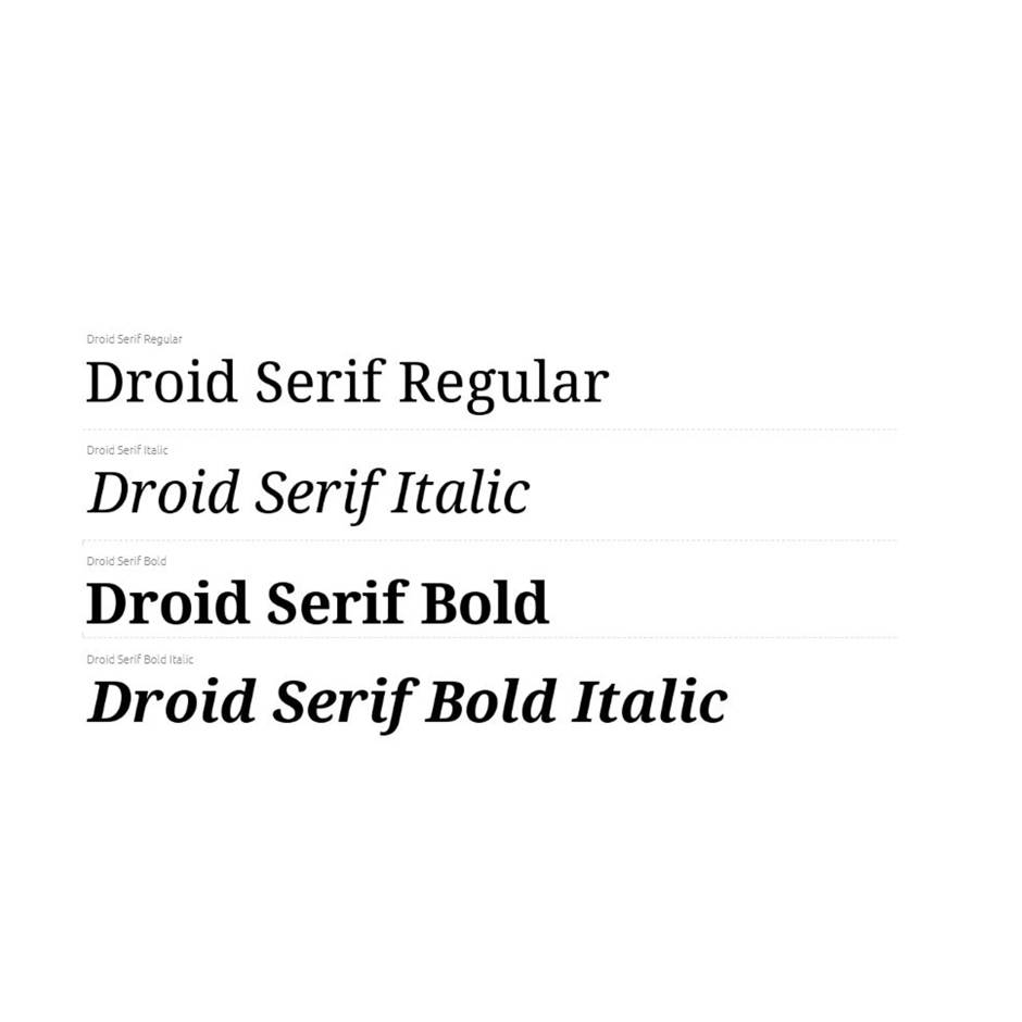 Droid Serif