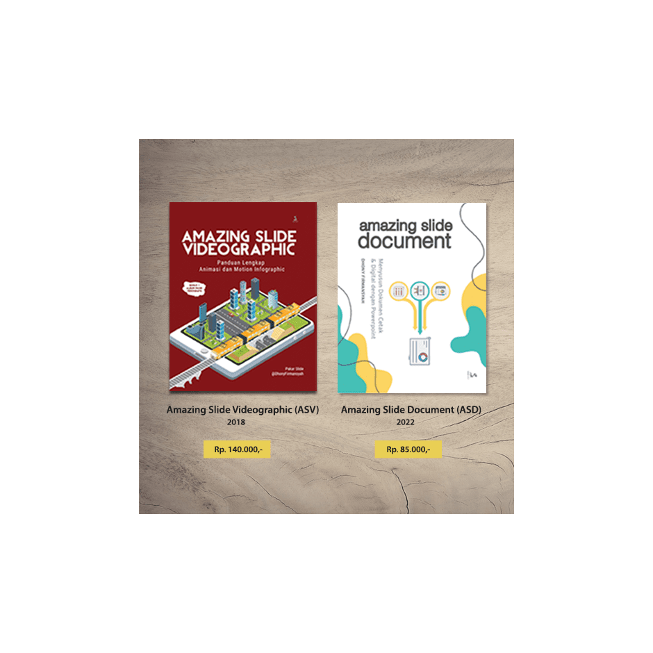 Buku Amazing Slide Series Bundle | Amazing Slide Presentation, Infografis, Videografis, Document & Data Presentation