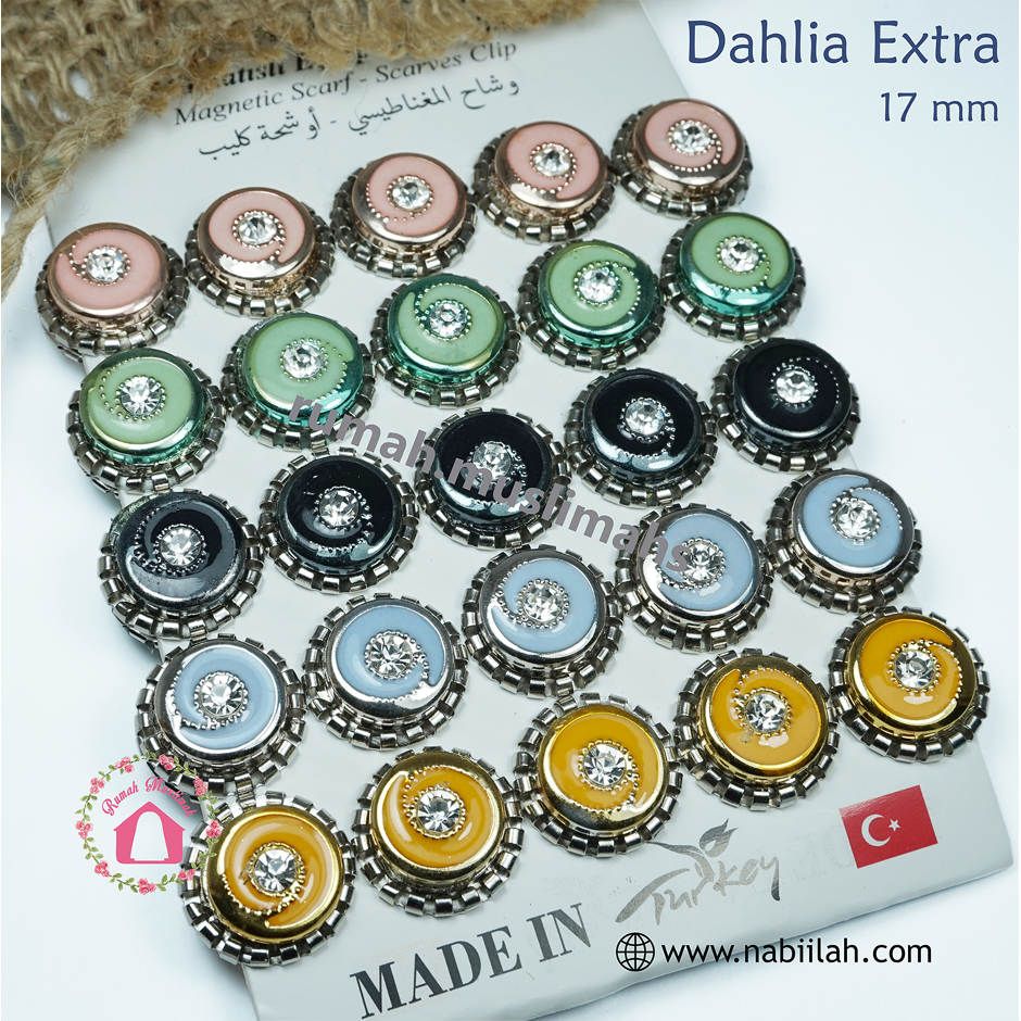 Magnet jilbab turki DAHLIA EXTRA 17 mm