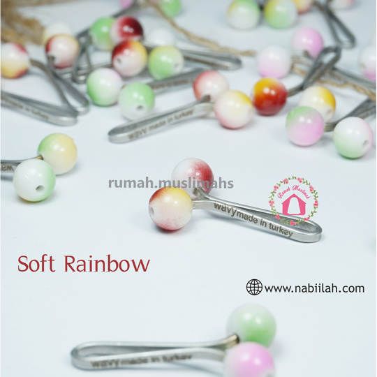 Clip hijab SOFT RAINBOW