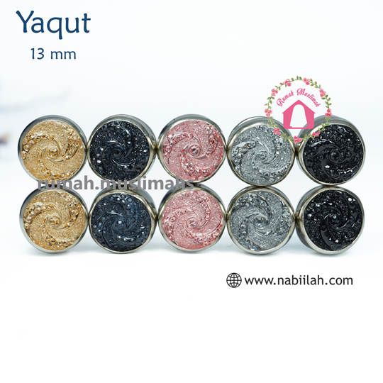 Magnetic scarf pin YAQUT 13 mm