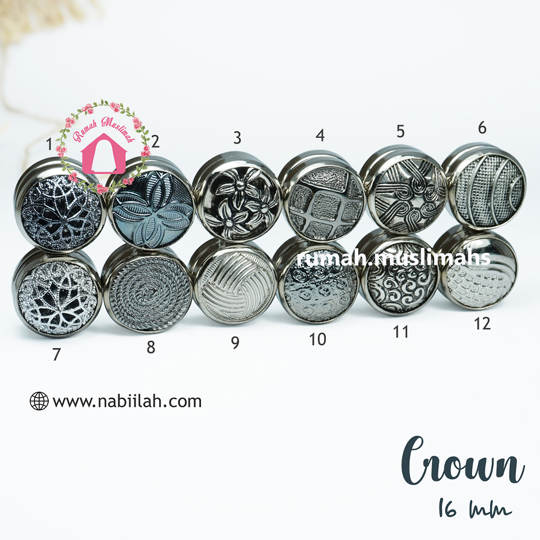 Pin magnet turki CROWN 16 mm