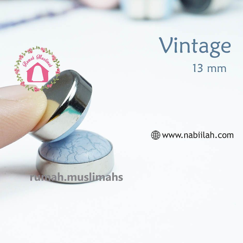 Penjepit jilbab magnet VINTAGE 13 mm