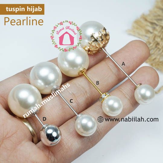 Tuspin hijab mutiara PEARLINE pin jilbab pearl premium