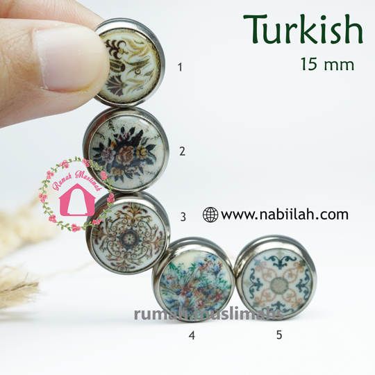 Pin untuk jilbab TURKISH 15 mm