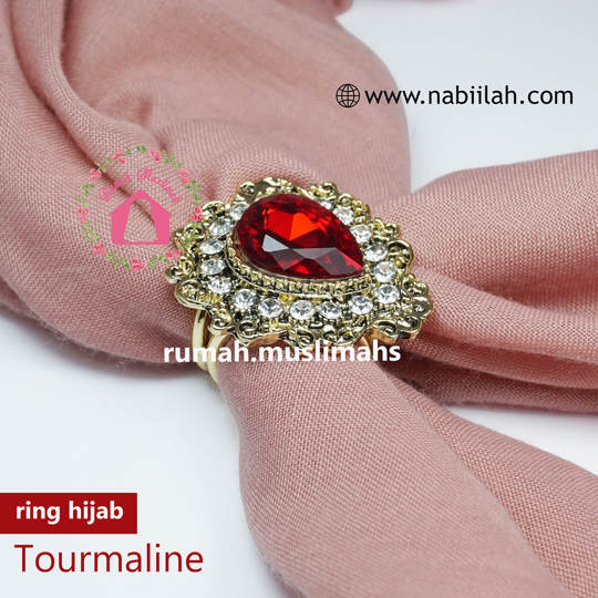 Ring hijab turki TOURMALINE cincin jilbab import