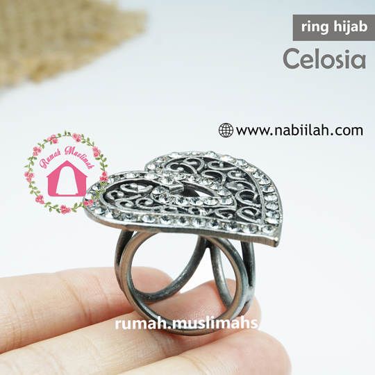 Ring scarf hijab turki CELOSIA brooch cincin tudung