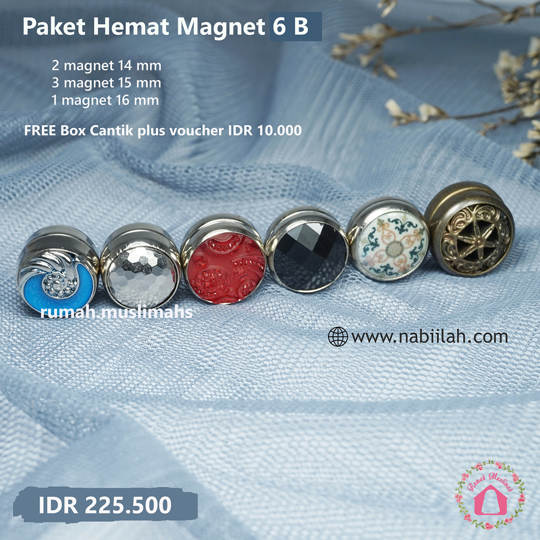 Pin magnet hijab Paket HEMAT 6 B