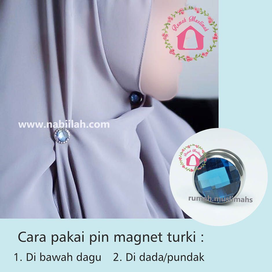Magnet untuk jilbab LUMINOUS 15 mm