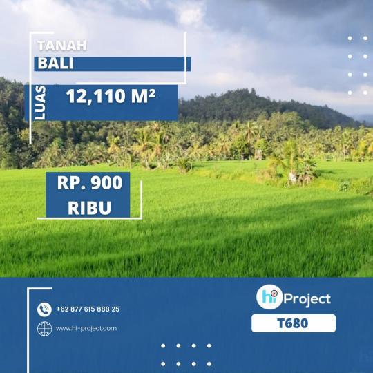 Tanah Bali 12,110 M2 di Subuk Buleleng T680