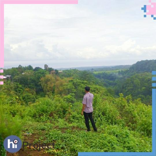 Tanah bukit dengan view Gunung Rinjani di Senaru Lombok utara T387