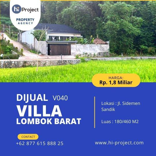 Villa Lombok barat plus Kolam renang di Sandik Batu Layar V040