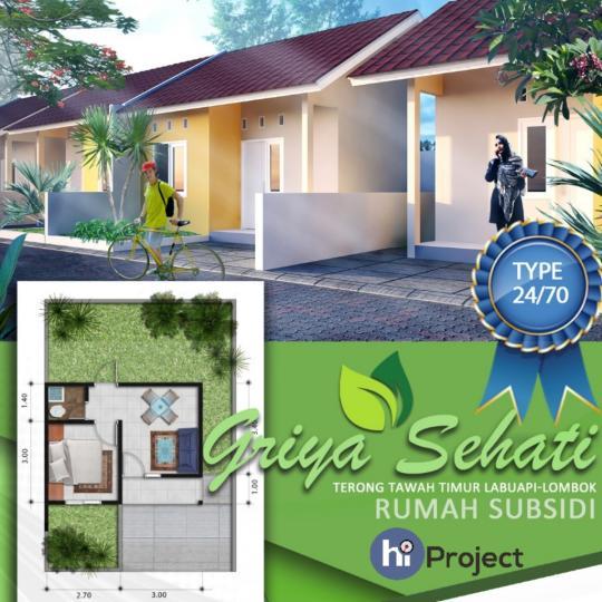 Rumah subsidi Griya sehati Labu Api Lombok barat S024