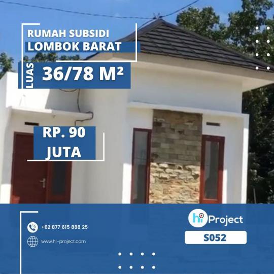 Over kredit Rumah subsidi Lombok barat di BTN Grand Permata Lombok Labu Api S052