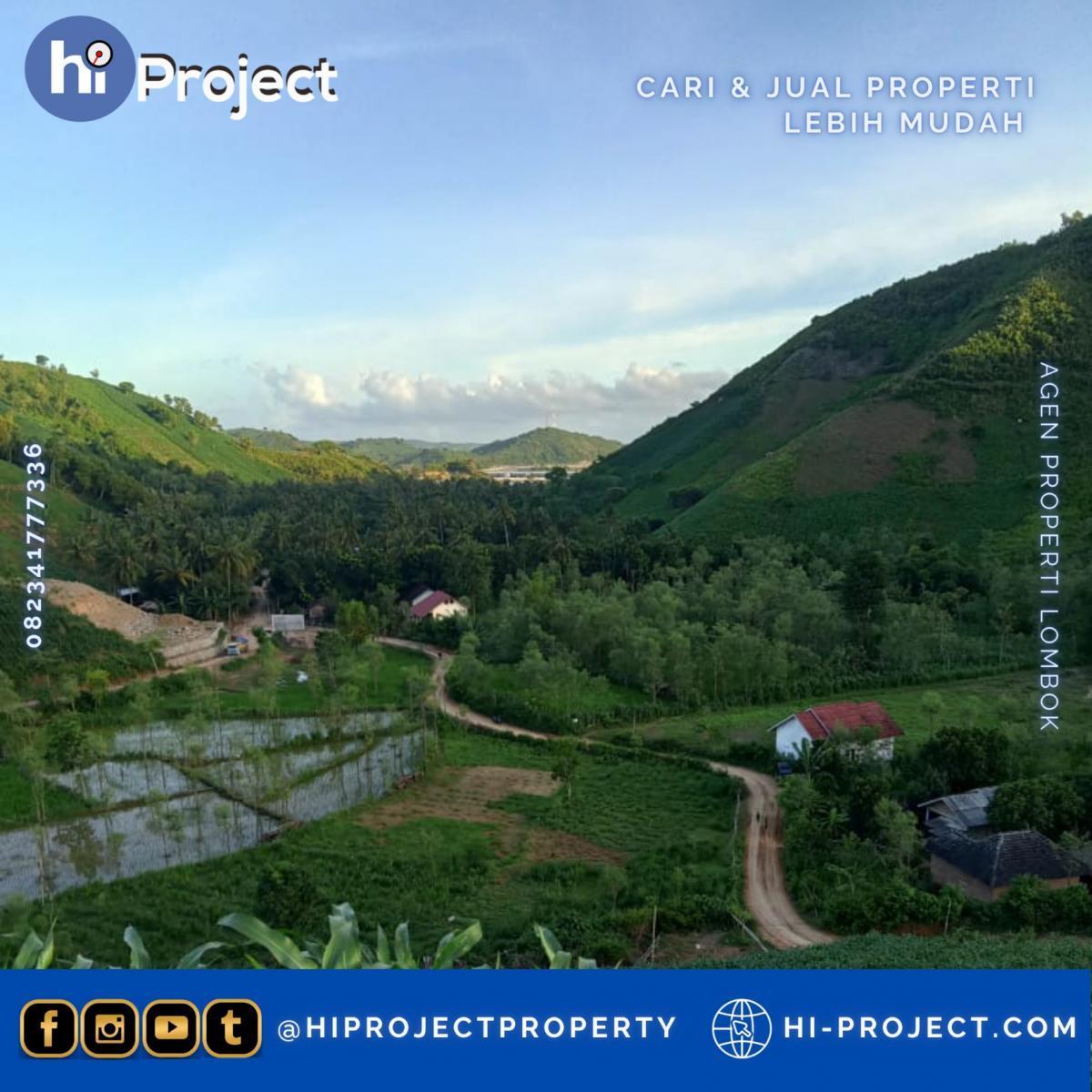 Tanah Lombok tengah 1,110 M2 di Kuta 