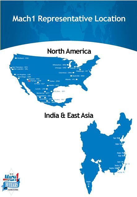 North America, India and East Asia