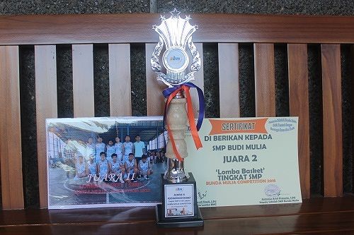 Juara II Basket Putra di Sekolah Bunda Mulia