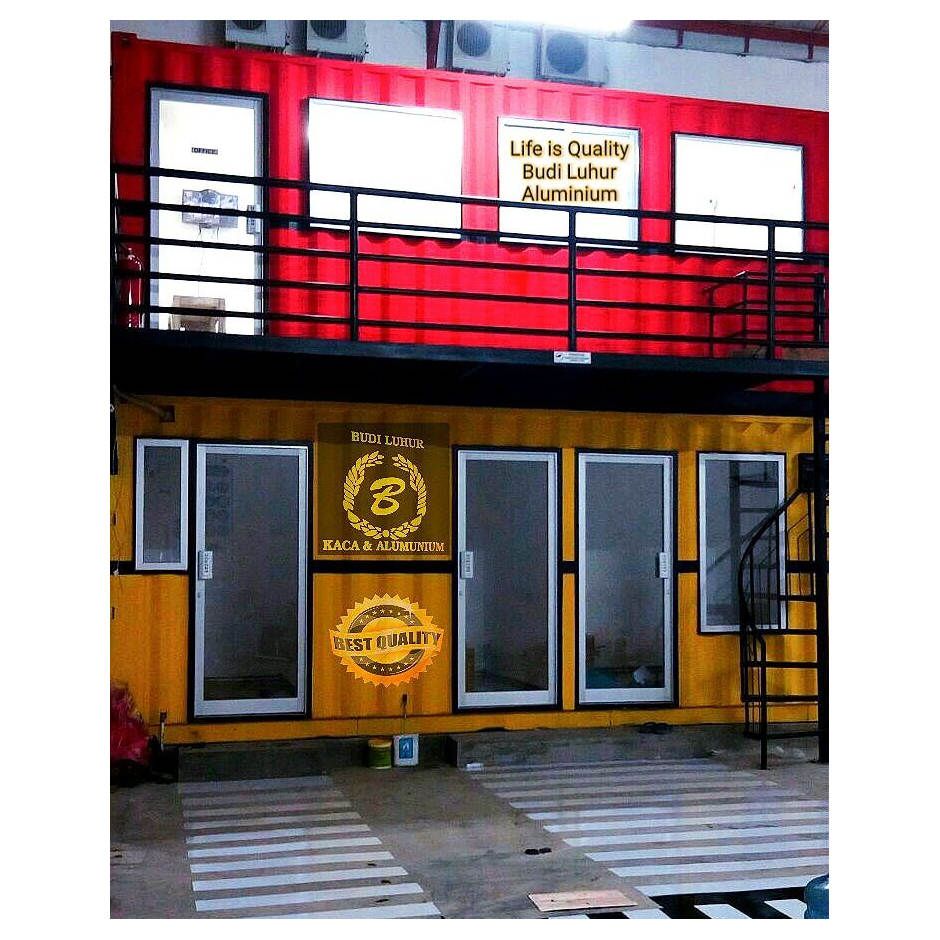 Container Stand untuk tempat usaha yang simple yang kekinian