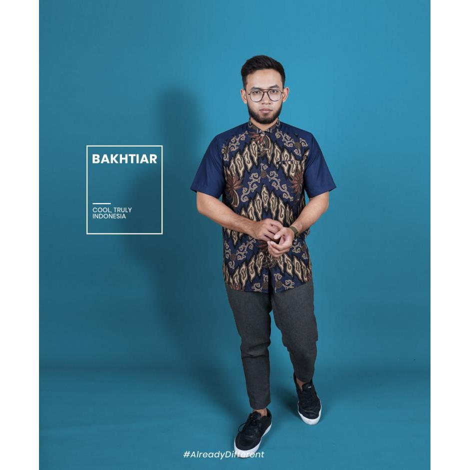 Bakhtiar Fadkhera Kemeja Koko Batik Modern Lengan Pendek