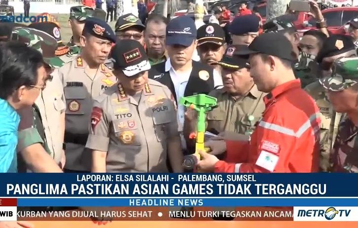 Panglima TNI Pimpin Apel Siaga Karhutla di Sumsel