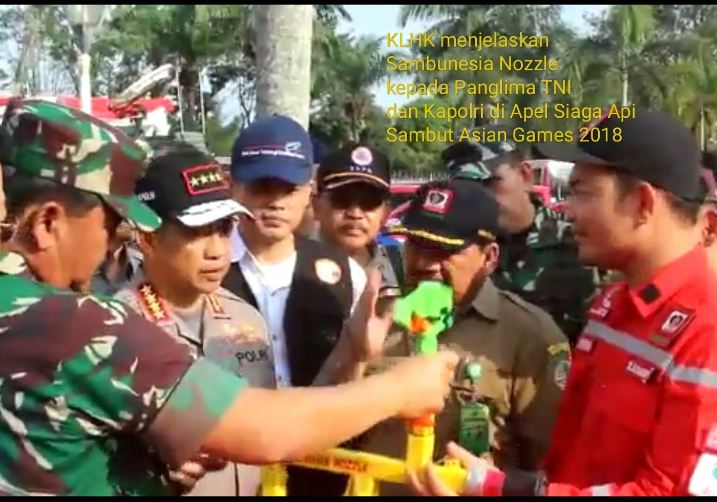 Sambunesia Nozzle menjadi Primadona Apel Siaga Api Sumsel - sambut Asian Games 2018
