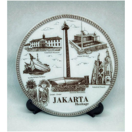Piring Souvenir Jakarta 