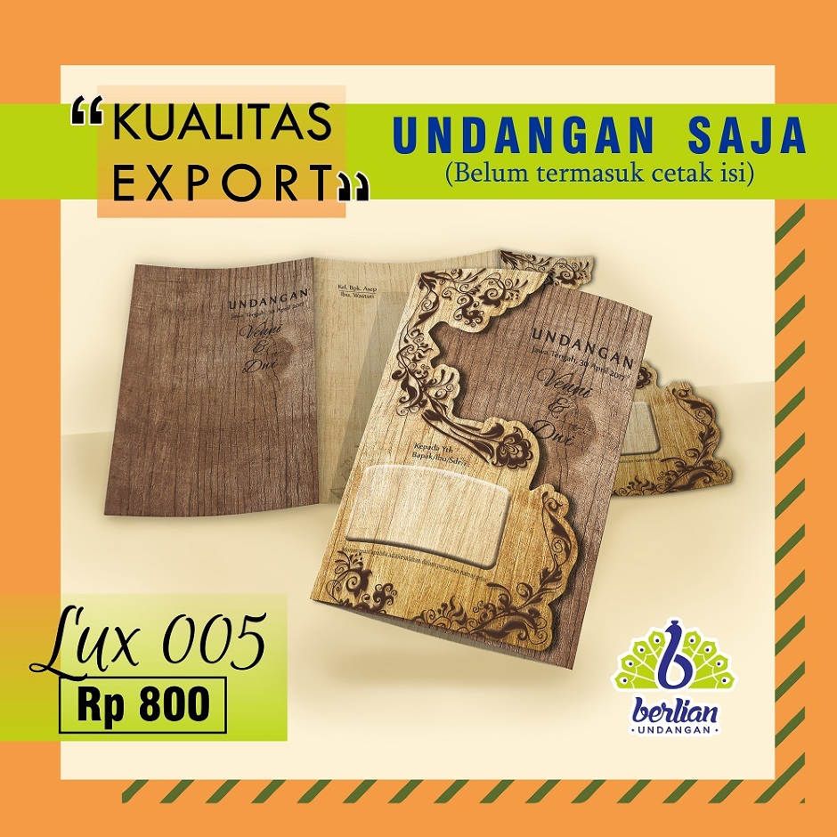 Blangko Undangan Khitan Murah Series Lux 001 Embos